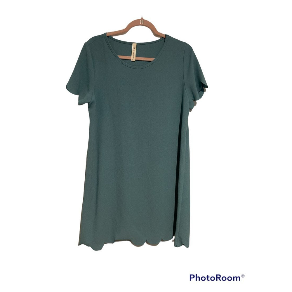 Vanilla Bay scalloped dress